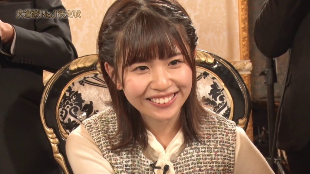 悔しそうな松田この。この時点で、勝利の目はなくなりました。