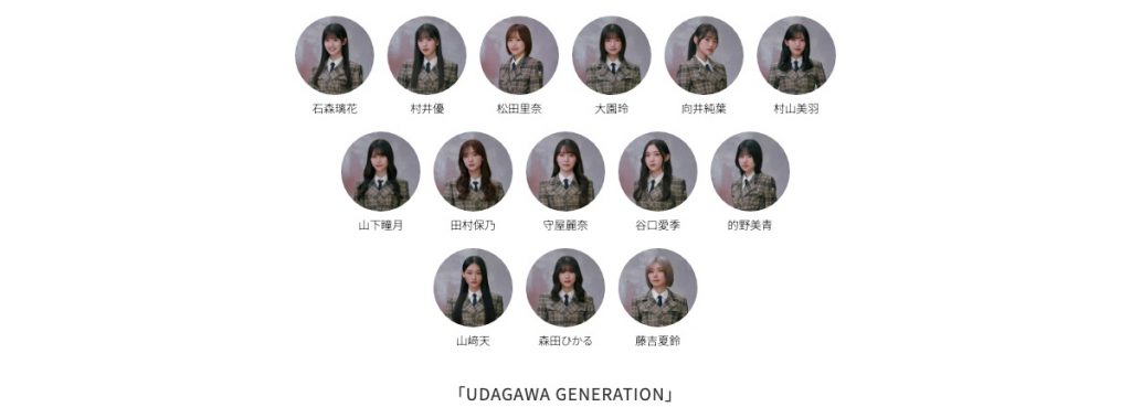 櫻坂46 11thシングル UDAGAWA GENERATION 公式フォーメーション