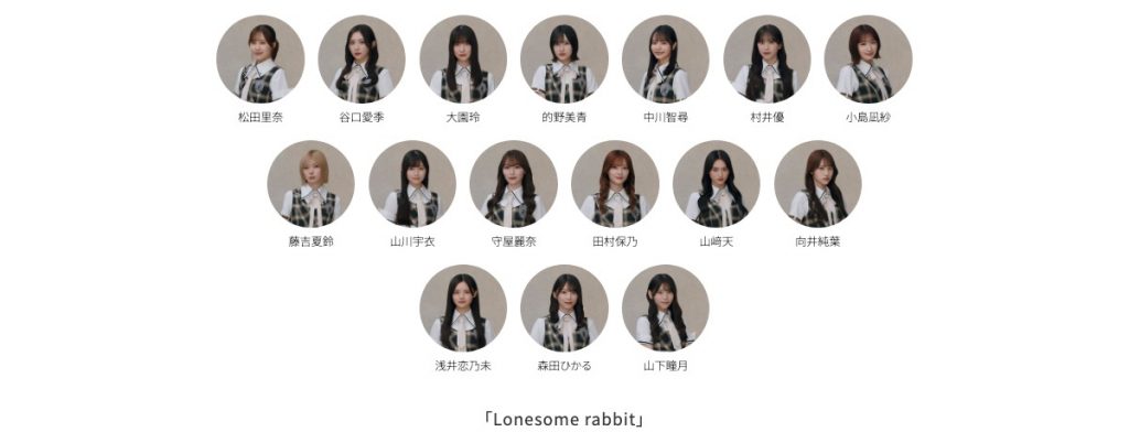 櫻坂46 15thシングル Lonesome rabbit 公式フォーメーション